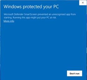 Security warning